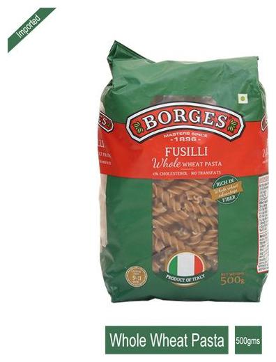 

BORGES Pasta - Whole Wheat Fusilli 500 g