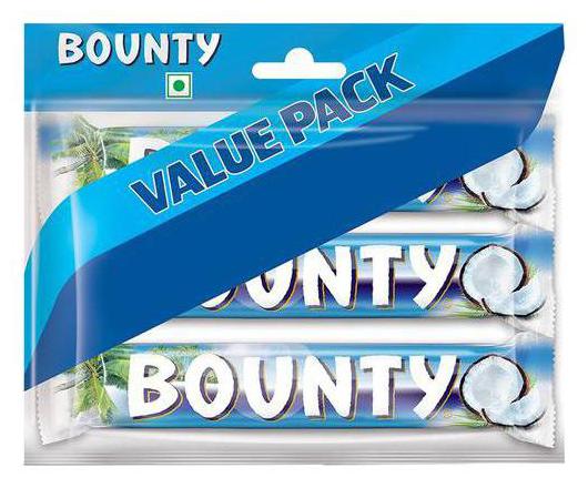 

Bounty Chocolate Bar 3 pcs 171 g