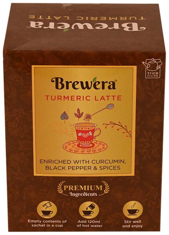 

Brewera Premium Turmeric Latte Herbal Tea 10 Sachets 60 g (Pack of 1)