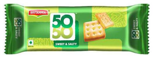 

Britannia 50-50 Sweet Salty Biscuits 76 g