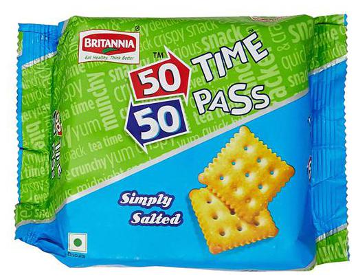 

Britannia 50 50 Time Pass Biscuits Simply Salted 78 g