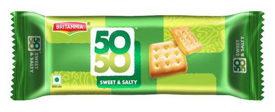 

Britannia 50-50 Sweet Salty Biscuits 76 g