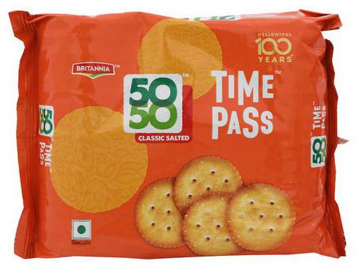 

Britannia 50 50 Time Pass - Simply Salted Biscuits 150 g