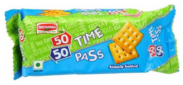 

Britannia 50 50 Time Pass Simply Salted Biscuits 39 g
