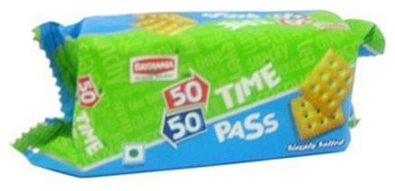 

Britannia 50 50 Time Pass Simply Salted Biscuits 39 g