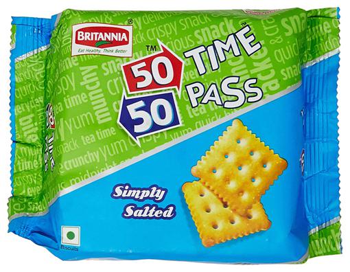 

Britannia 50 50 Time Pass Biscuits Simply Salted 78 g