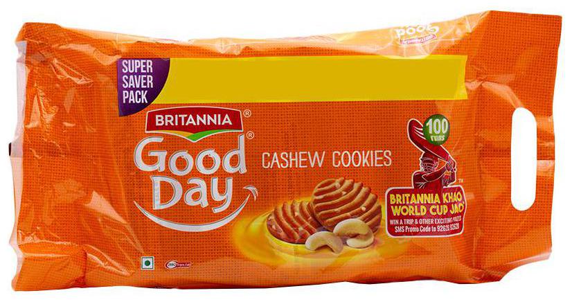 

Britannia Biscuits Combo - Good Day Cashew 120 g (Pack of 5)