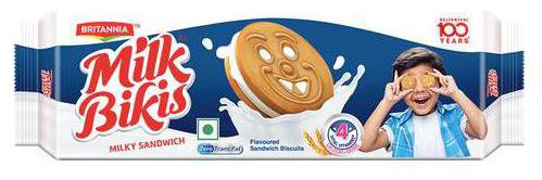 

Britannia Biscuits - Milk Bikis Milk Sandwich 100 g