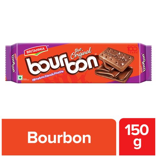 

Britannia Bourbon Cream Biscuit - Chocolate Flavor 150 g