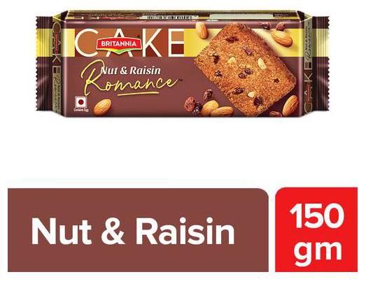 

Britannia Cake - Nut Raisin Romance 150g