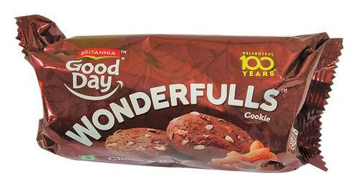 

Britannia Good Day Cookies - Wonderfulls Choco Nuts 75 g