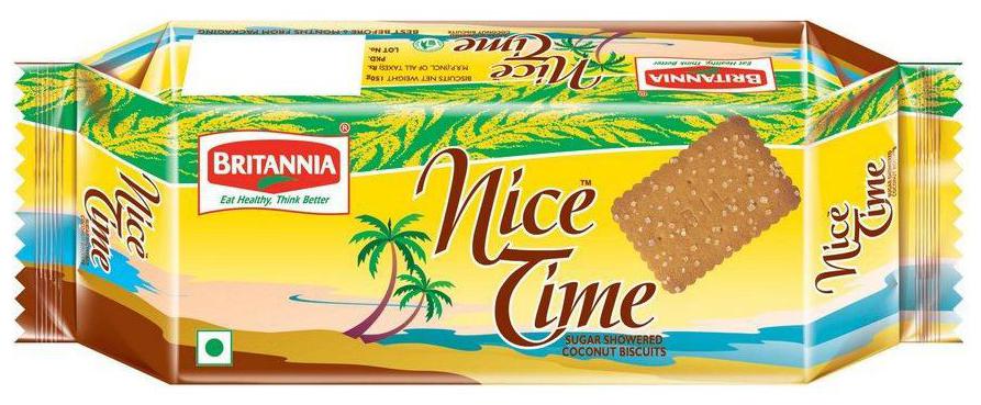 

Britannia Nice Time - Sugar Showered Coconut Biscuits 150 g