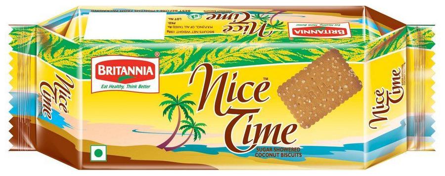 

Britannia Nice Time - Sugar Showered Coconut Biscuits 150 g