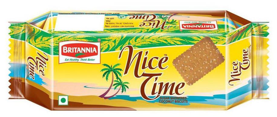 

Britannia Nice Time - Sugar Showered Coconut Biscuits 150 g
