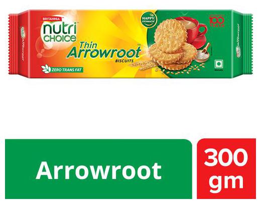 

Britannia Nutrichoice Thin Arrowroot Biscuits 300 gm