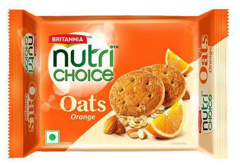 

Britannia Nutri Choice Oats Orange Cookies 150 g