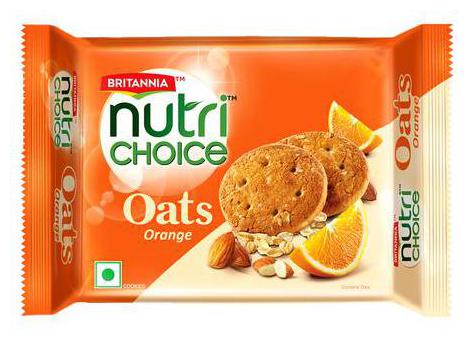 

Britannia Nutri Choice Oats Orange Cookies 150 g