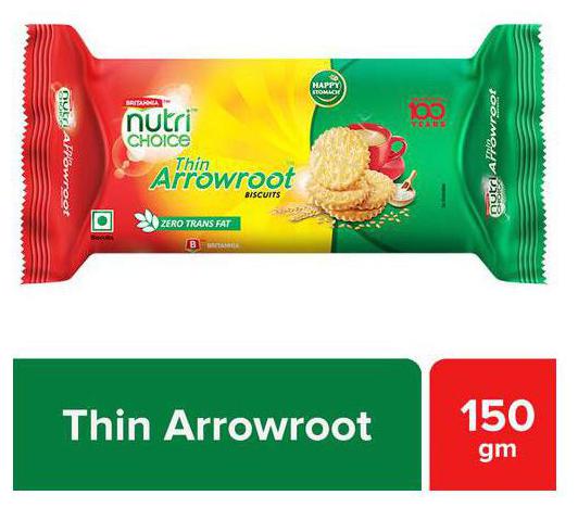 

Britannia Nutri Choice - Cookies (Thin Arrowroot) Biscuits 150 g
