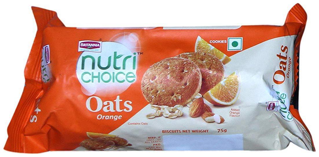 

Britannia Nutri Choice Heavens Oats - Orange 75 g