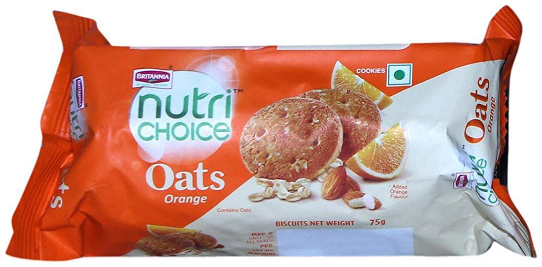 

Britannia Nutri Choice Heavens Oats - Orange 75 g