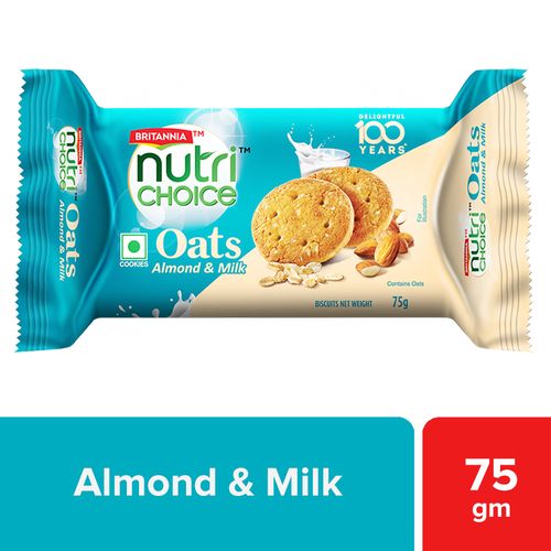 

Britannia Nutri Choice Oats - Milk Almond 75 g