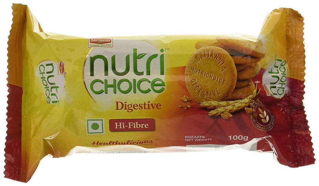 

Britannia Nutri Choice - Hi Fibre Digestive Biscuits 100 g