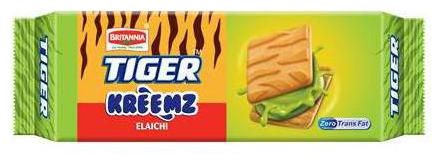 

Britannia Tiger Cream Biscuits - Elaichi 43 g