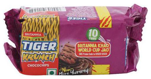 

Britannia Tiger Cookies - Krunch Chocochips 32 g