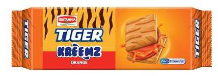 

Britannia Tiger Cream Biscuits - Orange 43 g