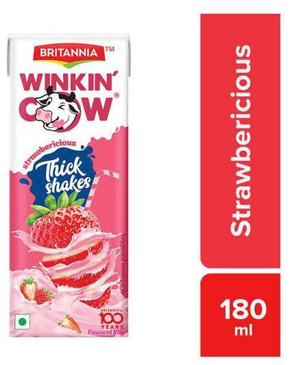 

Britannia Winkin Cow - Strawbericious Thick Shake 180 ml