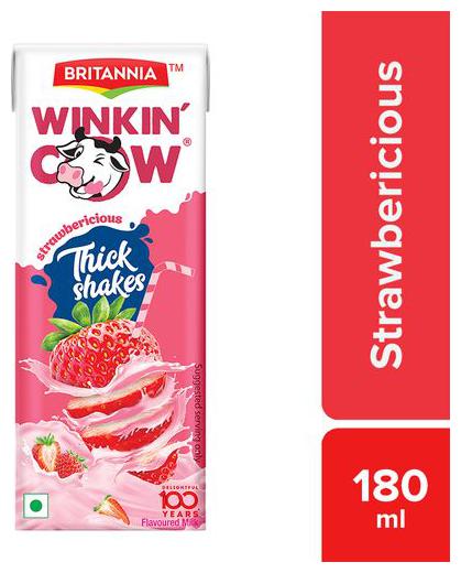 

Britannia Winkin Cow - Strawbericious Thick Shake 180 ml