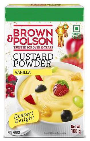 

Brown Polson Custard Powder - Vanilla flavour 100 g