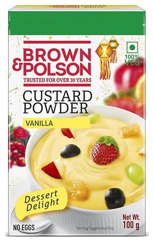 

Brown Polson Custard Powder - Vanilla flavour 100 g