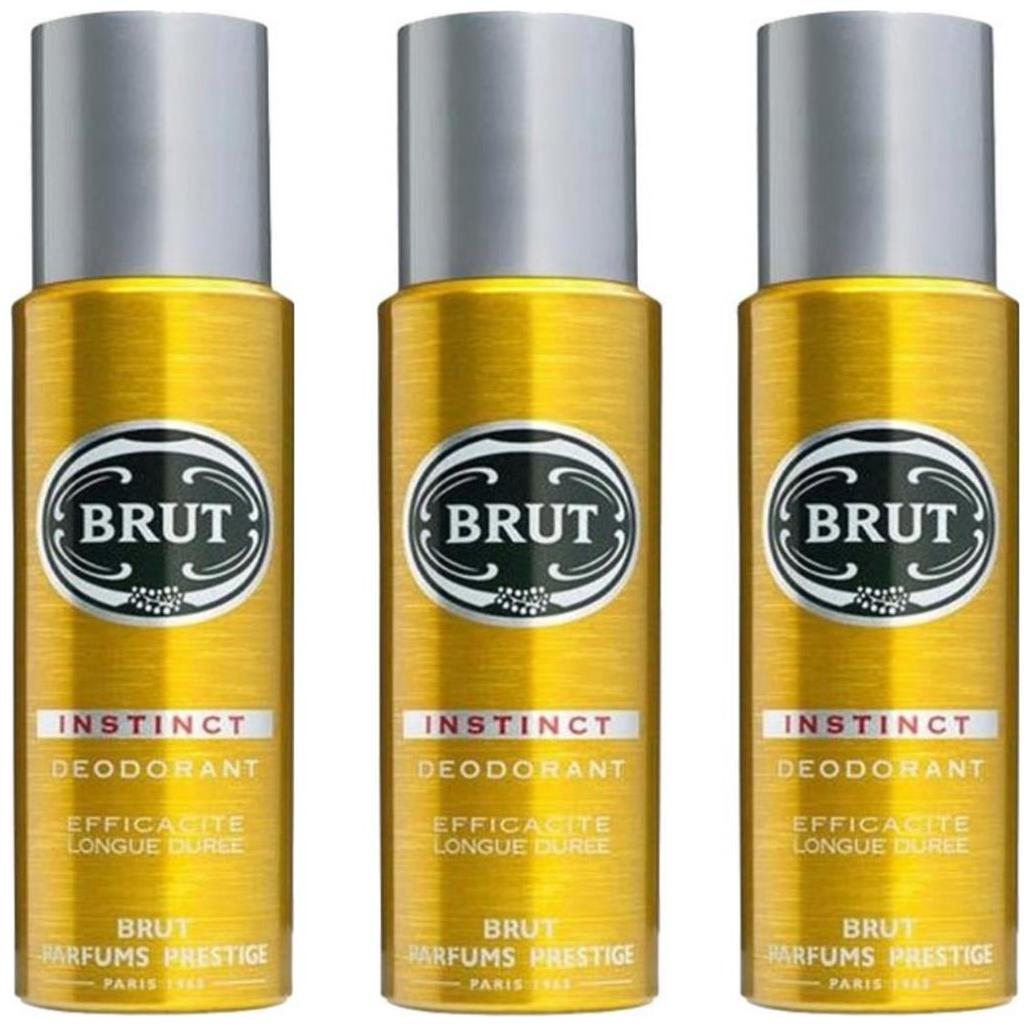 

BRUT Pack of 3 Deodrants(lnstinct)150ml each