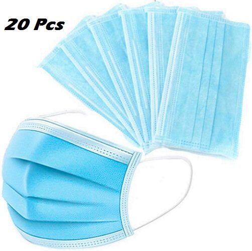 

BS Enterprise 3ply Mask With Earloop Non Woven Disposable(Pack of 20)