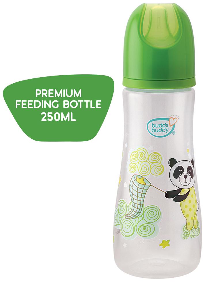 

Buddsbuddy Premium Feeding Bottle Standard Neck 1Pc 250 ml BB7130 Green