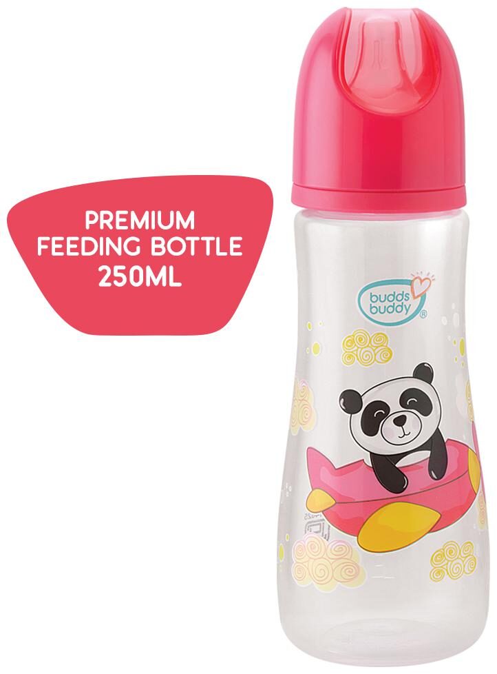 

Buddsbuddy Premium Feeding Bottle Standard Neck 1Pc 250 ml BB7130 Pink
