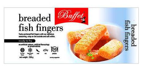 

Buffet Fish Fingers - Breaded 250 g (10 pcs)
