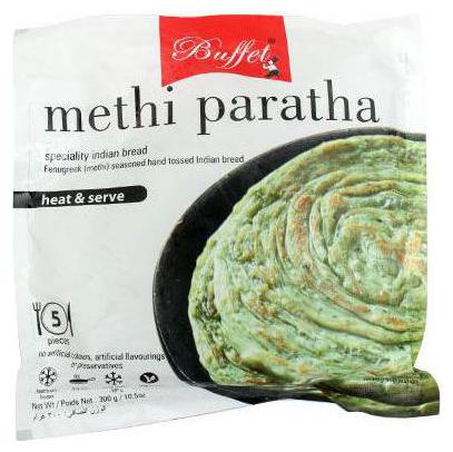 

Buffet Heat Serve - Methi Paratha 300 g (5 pcs)
