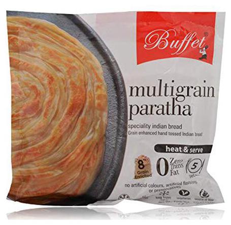 

Buffet Heat Serve - Multigrain Paratha (8 Grain Enriched) 300 g (5 pcs)