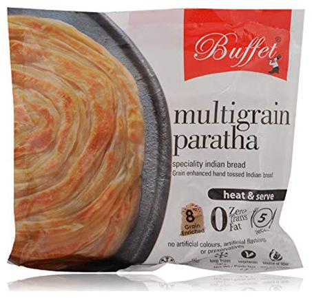 

Buffet Heat Serve - Multigrain Paratha (8 Grain Enriched) 300 g (5 pcs)