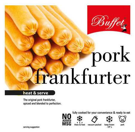 

Buffet Pork Frankfurter - Heat Serve 500 g