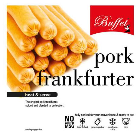 

Buffet Pork Frankfurter - Heat Serve 500 g