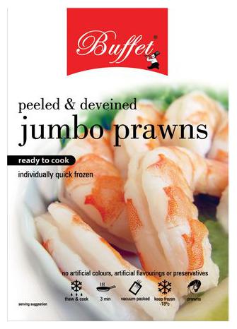 

Buffet Ready to Cook - Jumbo Prawns (Peeled Deveined) 250 g