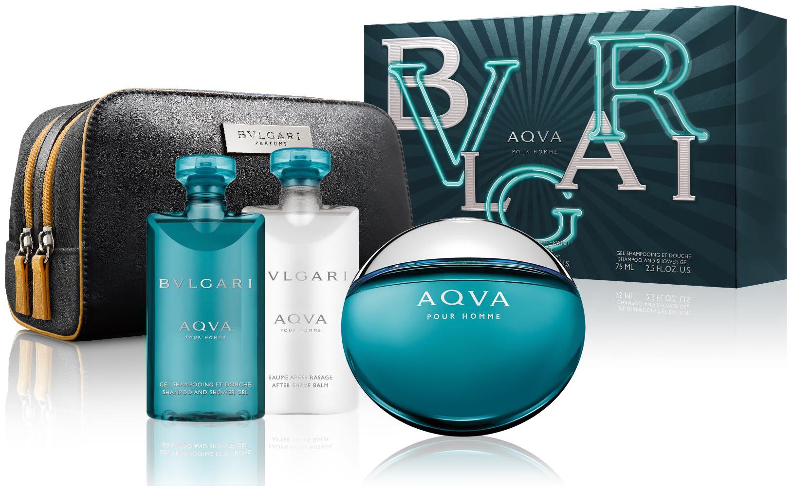 

Bvlgari Aqva Pour Homme Gift Set (EDT100ml SG75ml ASB75ml Pouch)