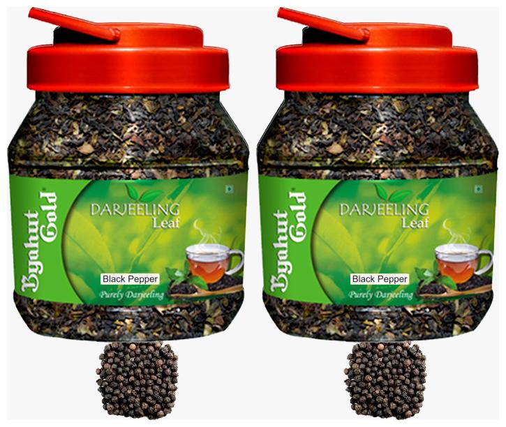 

Byahut Gold - Black Pepper Combo Darjeeling Leaf - 200g(Pack of 2)