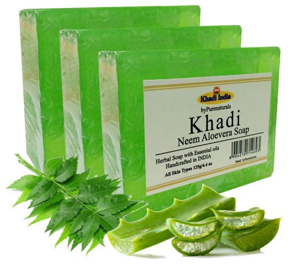 

byPurenaturals Khadi Neem Aloevera Soap 125g (Pack of 3)