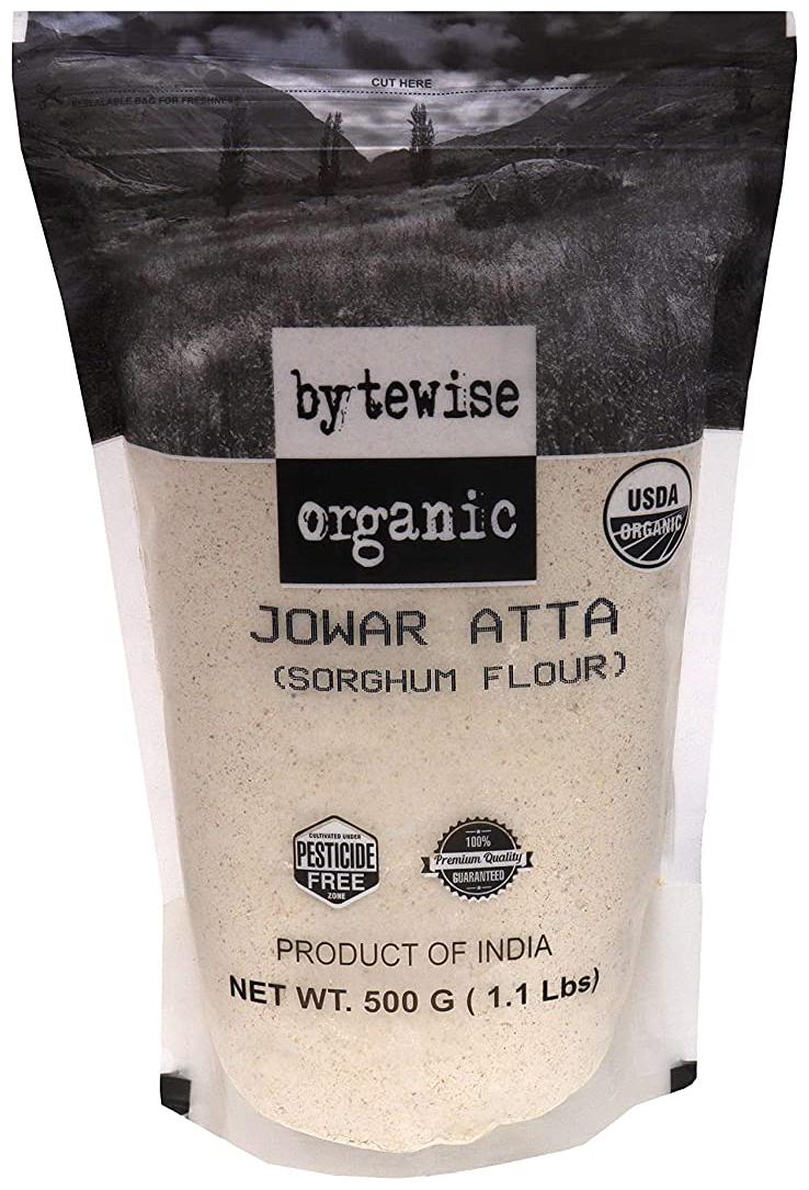 

Bytewise Organic Jowar Atta Sor ghum Flour 500 g (Pack Of 1)