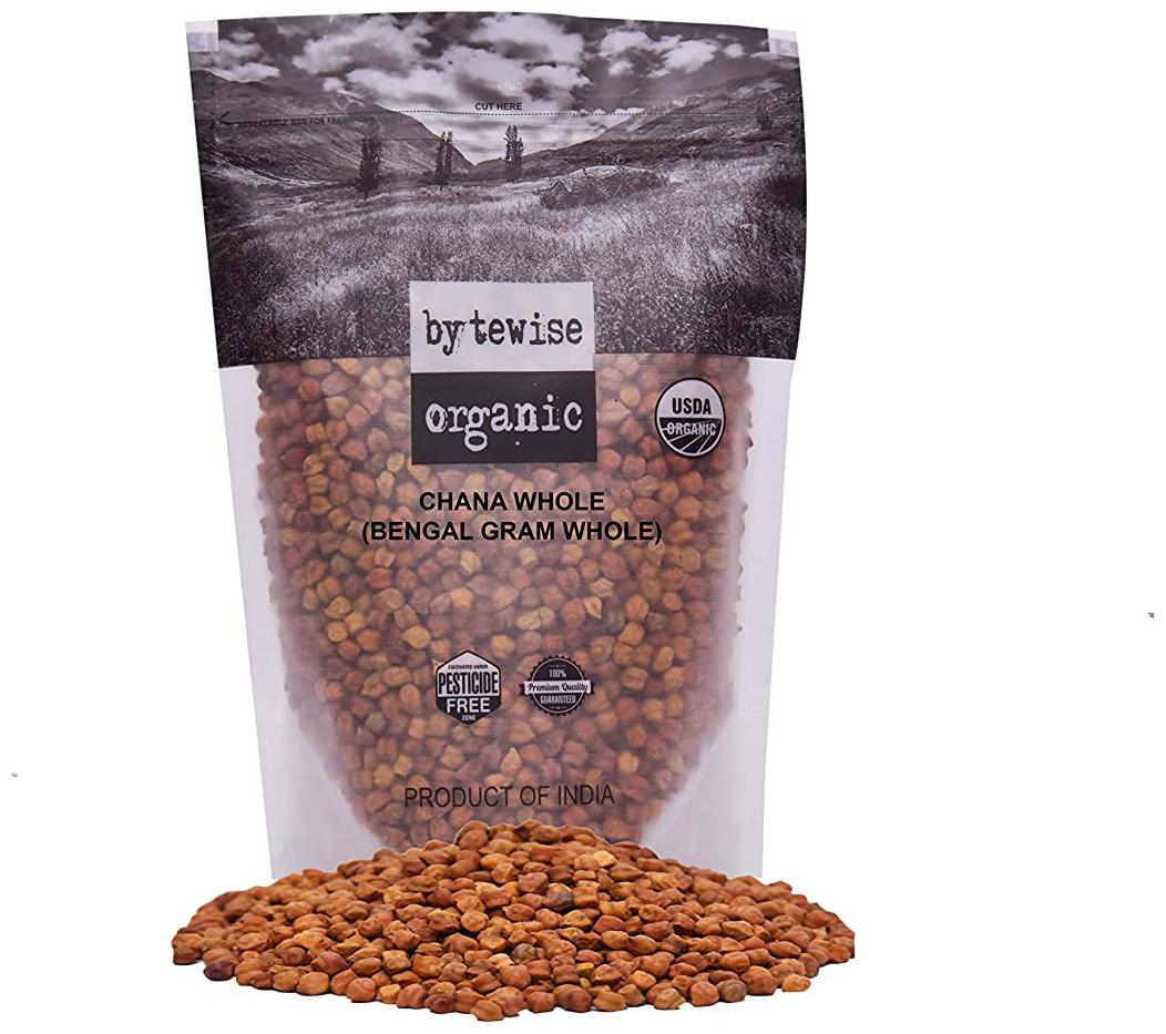 

Bytewise Organic Chana Whole 1 kg (Pack Of 1)