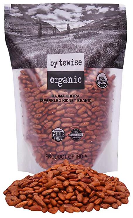 

Bytewise Organic Rajma Chitra Speckled Kidney Beans 500g (Pack Of 1)
